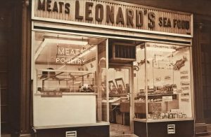 Leonard's meat and seafood market outside view
